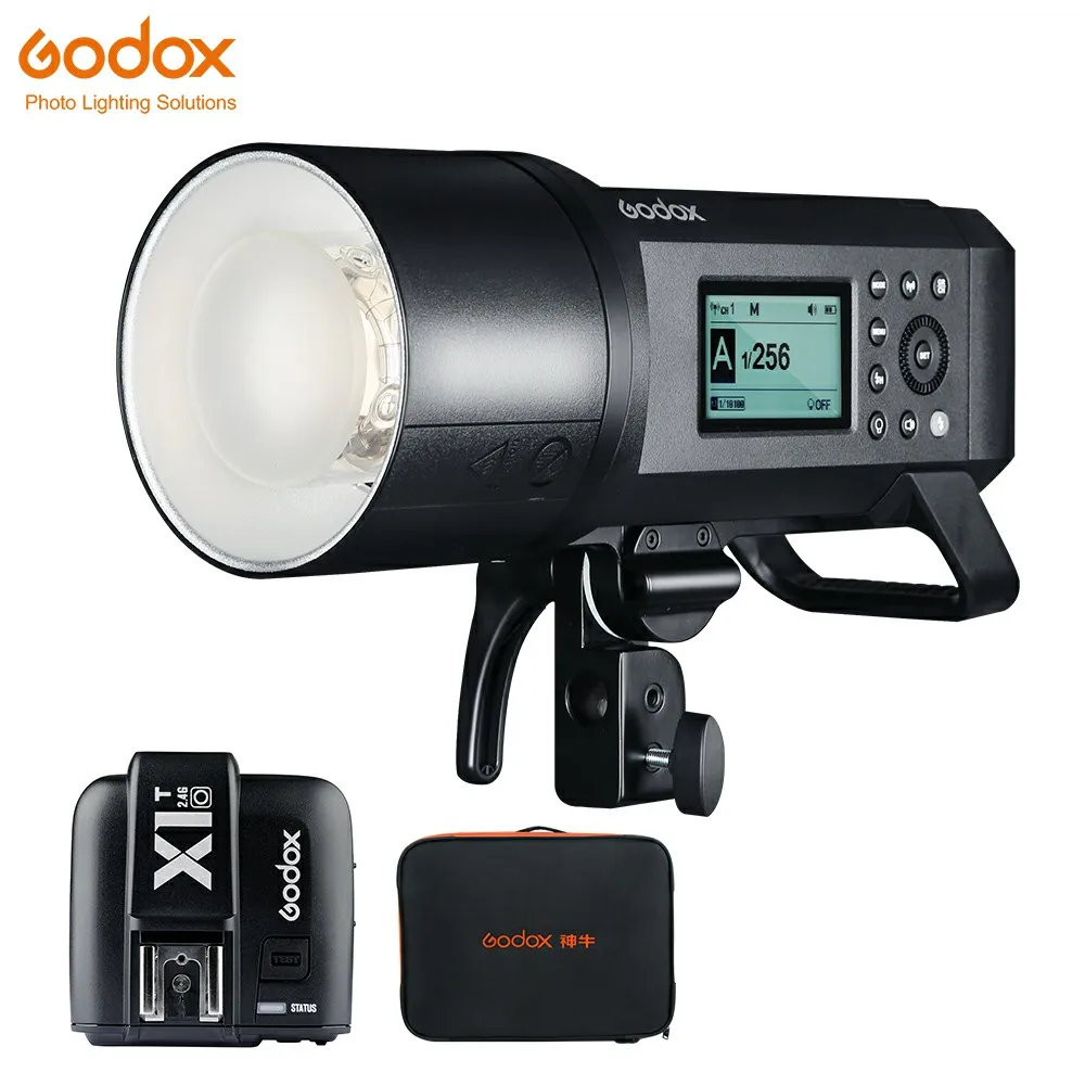 Обновленная Внешняя вспышка Godox AD600 Pro WITSTRO All-in-One AD600Pro Li-on battery ttl HSS со встроенной беспроводной системой 2,4G X - Цвет: AD600 pro add X1T-O