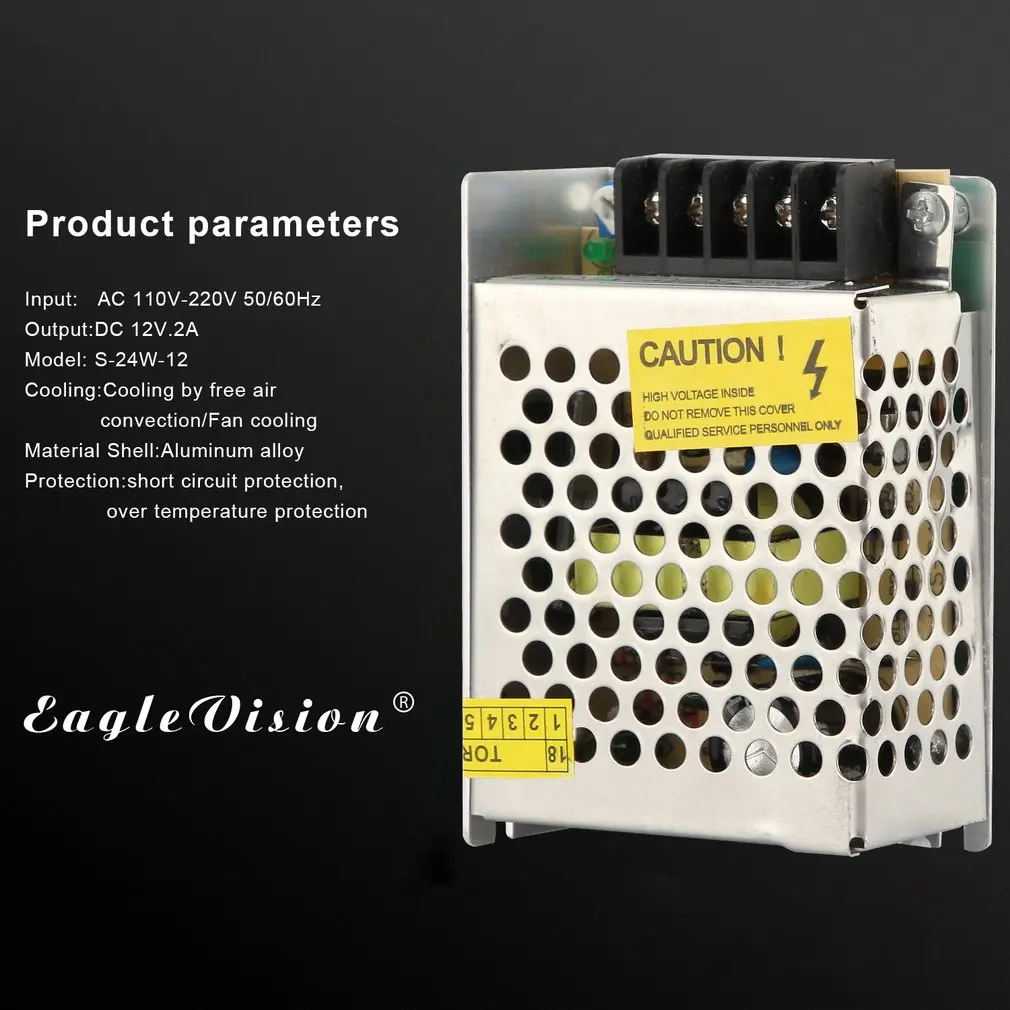 DC12V 24 Вт/2A 60 Вт/5A 180 Вт/15A 250 Вт/20A 360 Вт/30A импульсный источник питания трансформатор AC