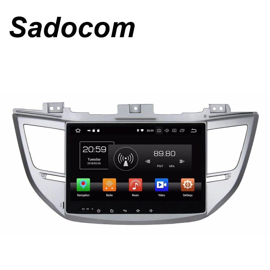 HD 10 1 &quotAndroid 8 0 для Hyundai IX35 TUCSON 2015 2017 4 Гб ОЗУ ядер 32 ГБ Автомобильный DVD плеер GPS Glonass