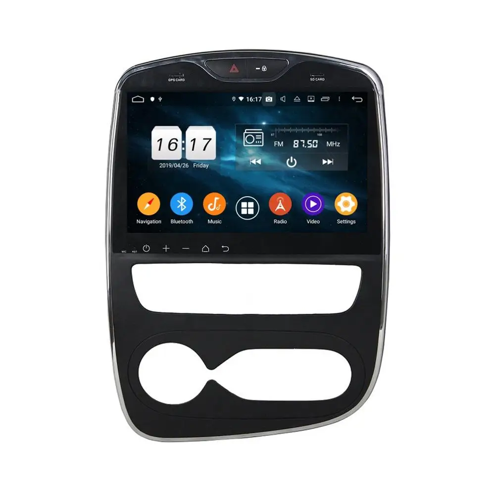 Автомагнитола DSP PX6 4 + 64 ГБ 10 1 дюймов Android DVD плеер для Renault Clio GPS навигация Bluetooth Wi Fi