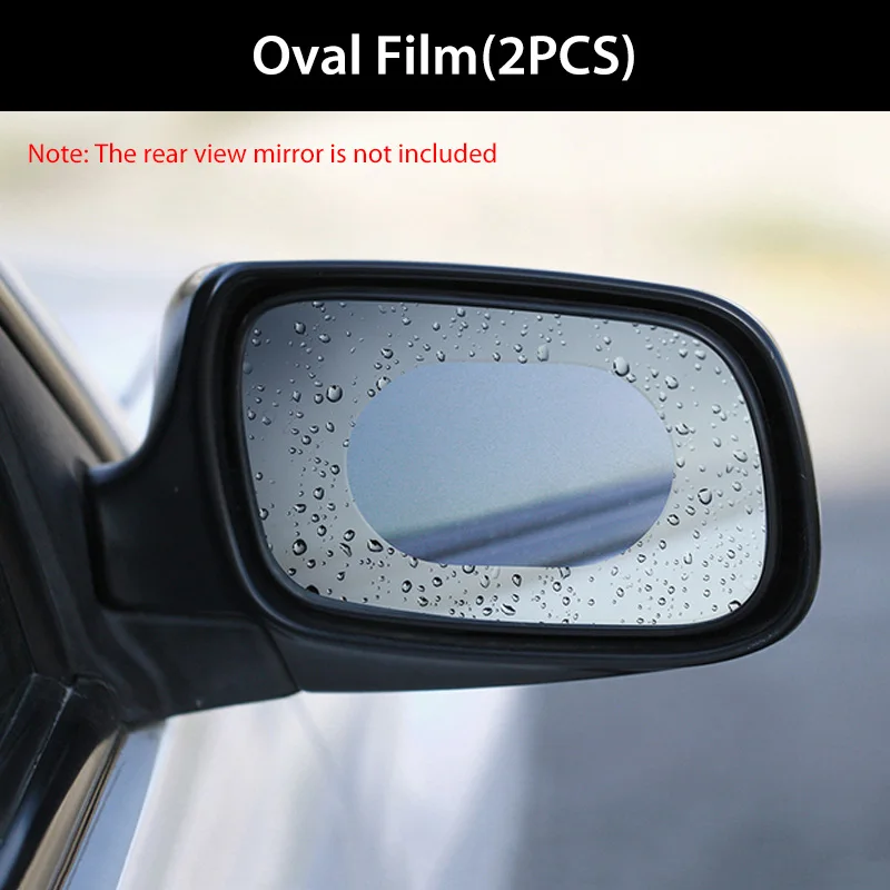 Oval x 2 pcs 2 шт./компл. Xiaomi Youpin заднего вида зеркальная защитная пленка Водонепроницаемый Анти-туман непромокаемые прозрачной мембранной Стикеры - Цвет: Oval x 2 pcs