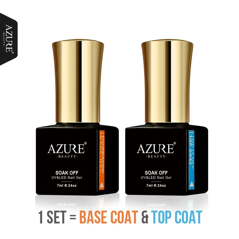 Базовое покрытие Azure Beauty 7 мл УФ гель для ногтей отмачиваемый светодиодный Гель