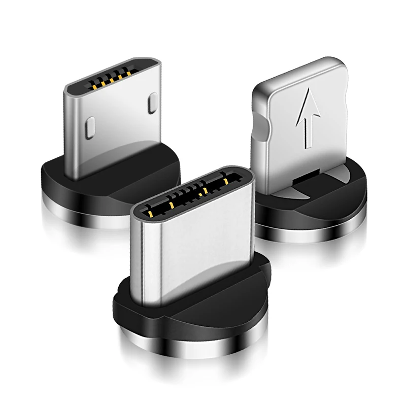 1M 2M Micro USB порт магнитный адаптер зарядное устройство для iOS Android Type C 2A круглый