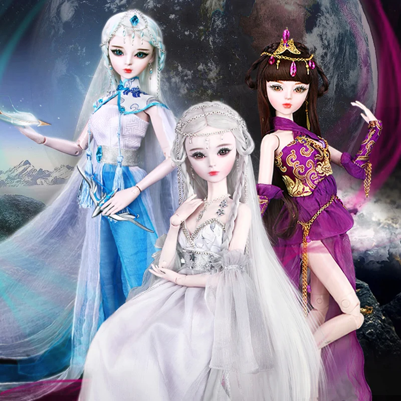 60 см ручной работы 12 созвездий богиня Bjd 1/3 куклы Таурус/Дева/Скорпион Соединенные