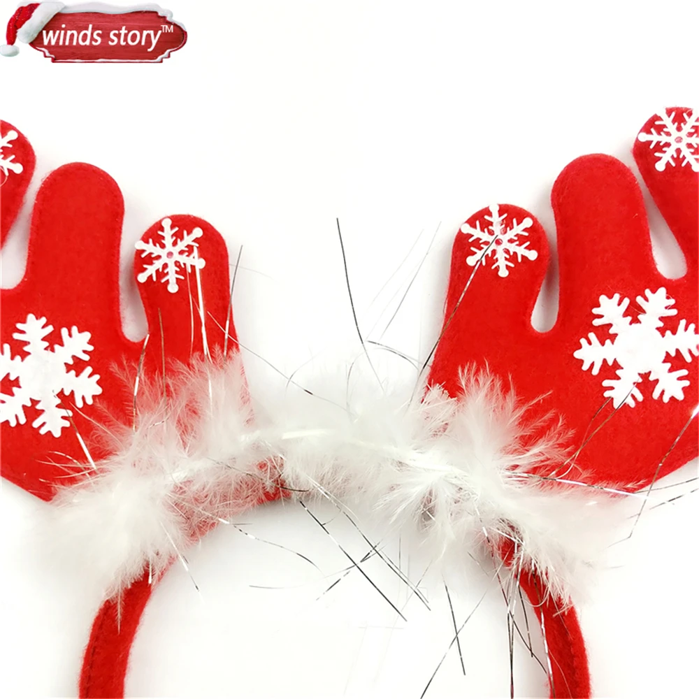 6 шт. красивый Пернатый олень обруч на голову с рогами нарядное праздничное