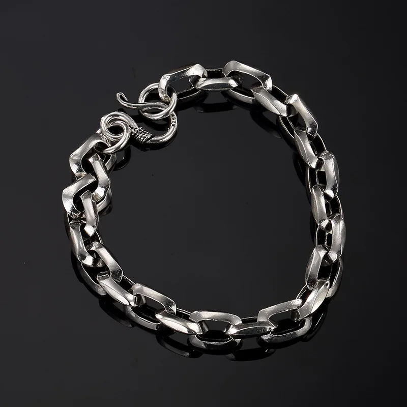 

Europe, America, Japan, South Korea, Thai silver, personality, wild and simple, men's and women's bracelet wholesale.