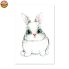 Цифровая живопись стиль кролик маленький размер ручная раскраска карандаш картины для живописи Натюрморт картины по номерам цифровые