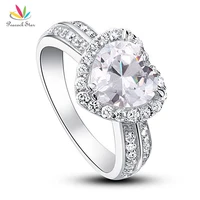 peacock star 2 carat heart cut solid 925 sterling silver wedding anniversary engagement ring jewelry cfr8011