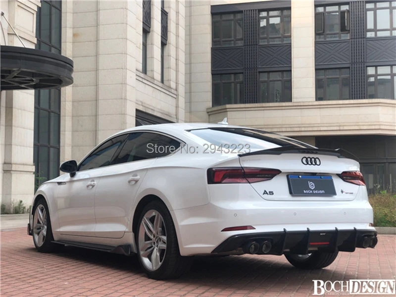 Автомобильный Стайлинг для Audi A5 S5 RS5 Sportback- высокое качество карбоновое волокно задний багажник губы крыша спойлер крыло