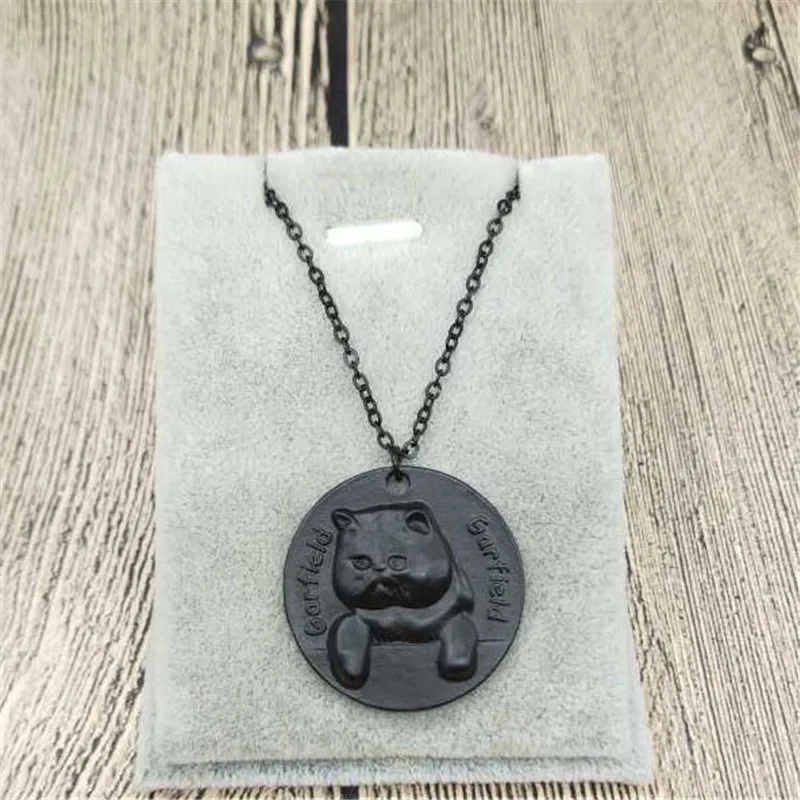 

Elfin New Vintage Retro Garfield Cat Necklace High Quality Garfield Cat Pendant Necklace Women Pet Dog Pendant Jewelry