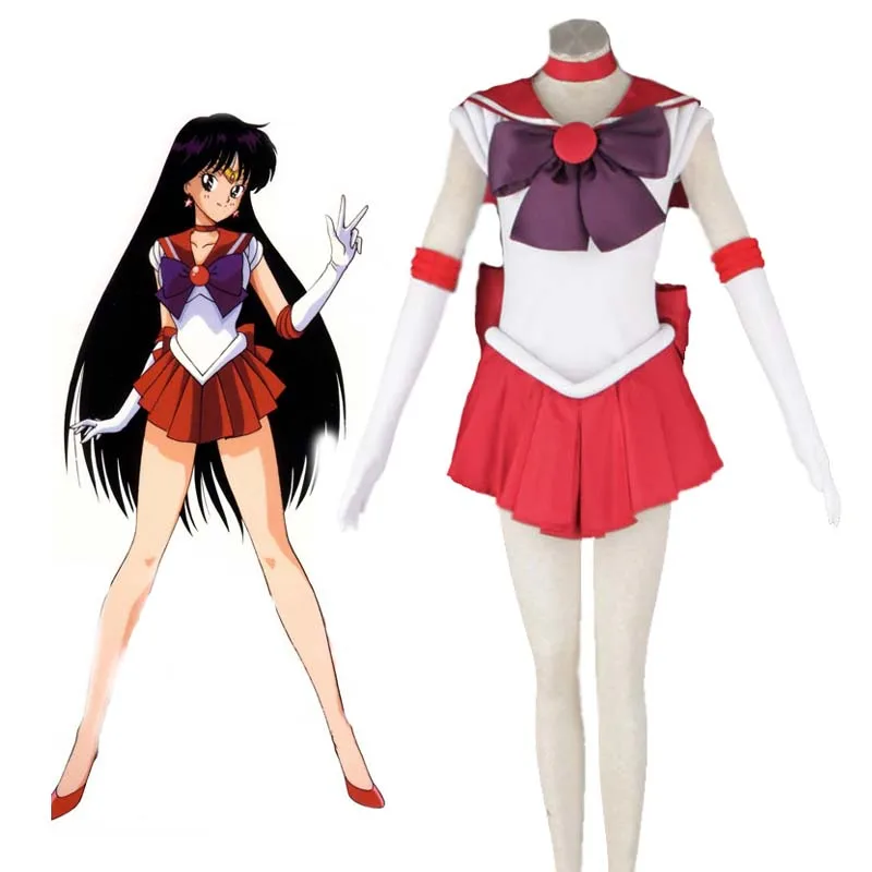 2018 аниме Сейлор Мун Марс Хино Рэй боевая униформа Аниме Косплей Костюм на заказ
