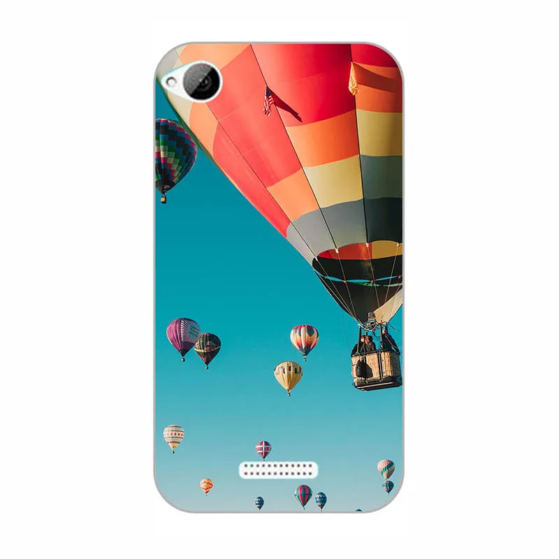 Чехол для HTC Desire 320 задняя крышка Цветочные растения оригинальные мягкие