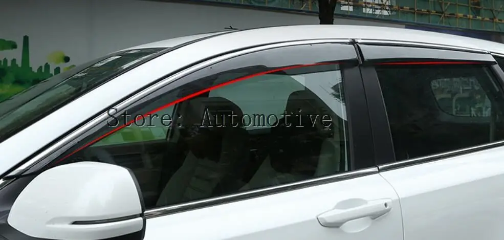 Дефлекторы боковых окон пластиковые для Honda CR-V CRV 2017-2018 2019 2020 4 шт. | Автомобили и