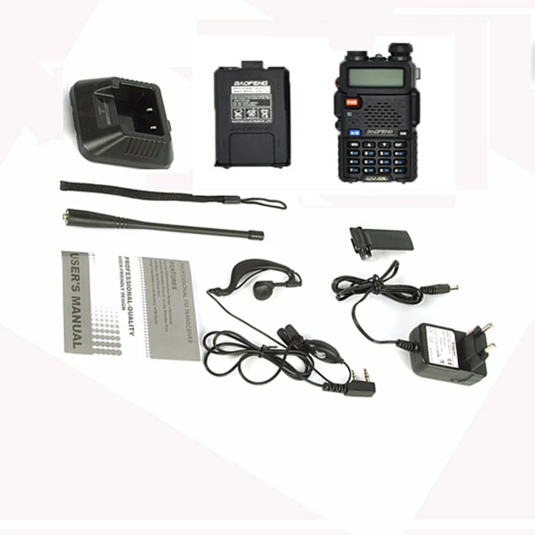 2 шт. профессиональная двусторонняя рация ht baofeng uv 5r 2800 мАч Любительская дальнего