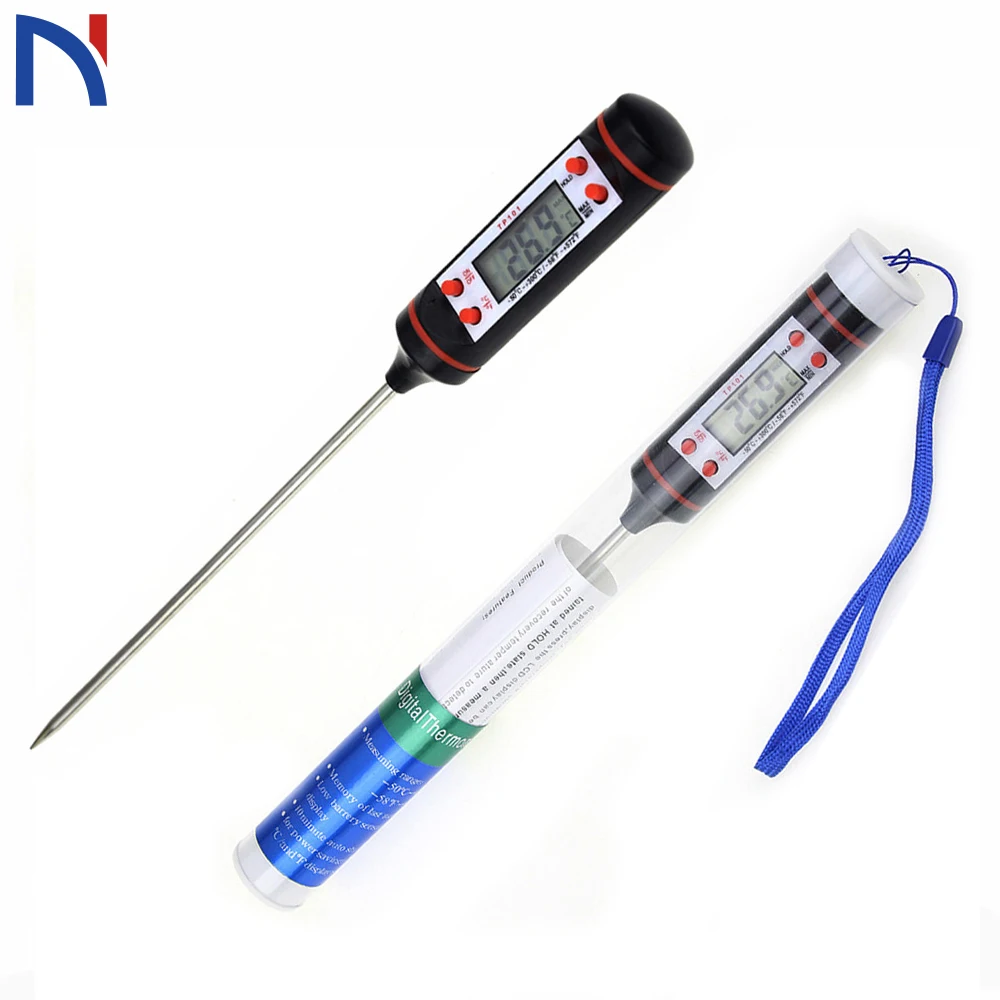 

TP-101 Digital Meat Thermometer Cooking Food Kitchen BBQ Probe Water Milk Oil Liquid Oven Thermometer Digital TP101