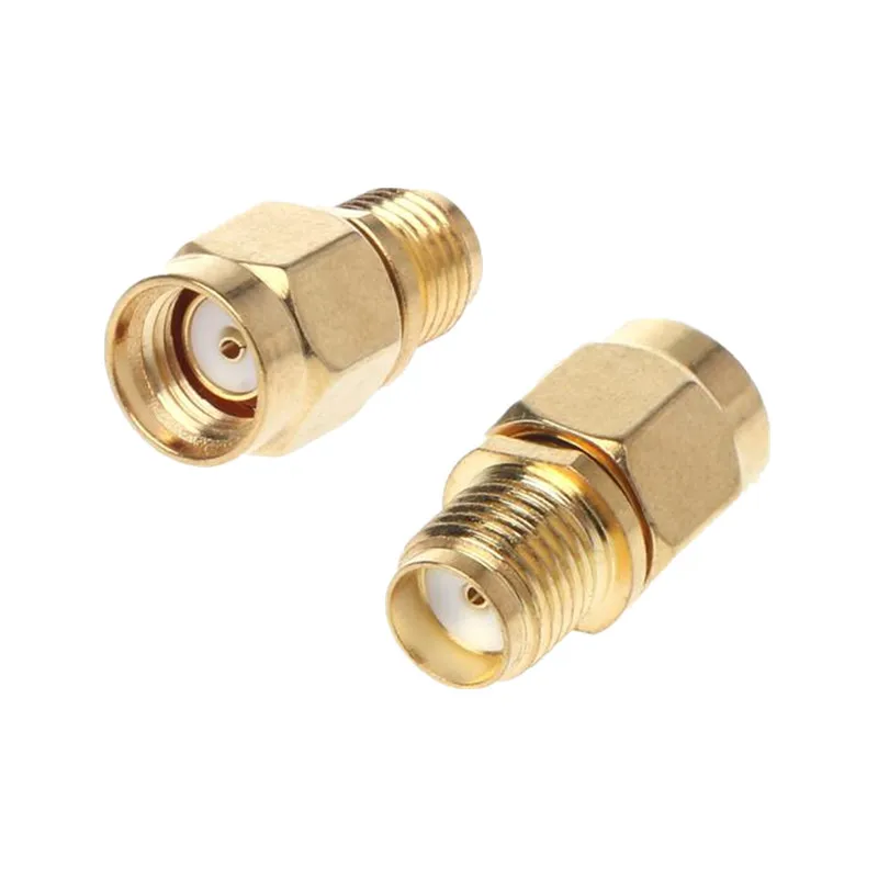10pcs RP-SMA Male Plug to SMA Female Jack RF Coaxial Coax Adapter Convertor Connector Straight Goldplated | Обустройство дома