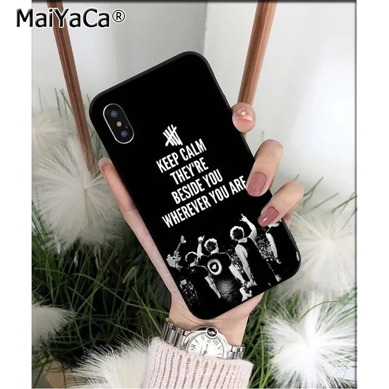 MaiYaCa 5Sos band Young кровь 5 секунд лета высококачественный чехол для телефона iPhone 6S 6plus 7