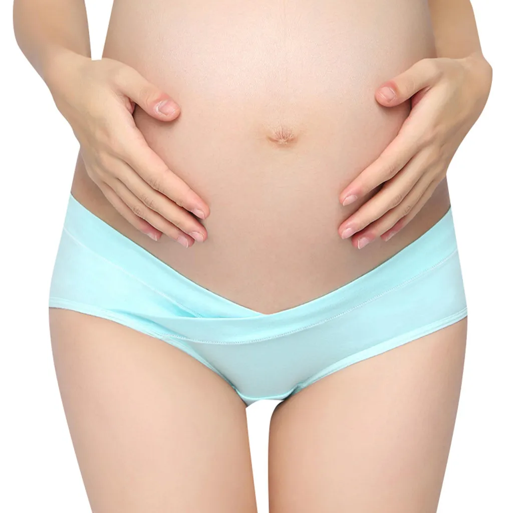 Нижнее Белье для беременных с низкой талией дышащие хлопковые трусики u образной