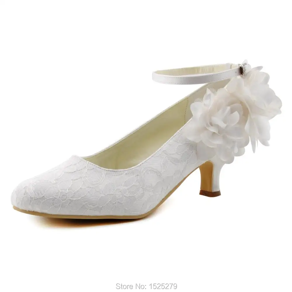 HC1612/белые женские свадебные туфли-лодочки на низком каблуке вечерние атласные