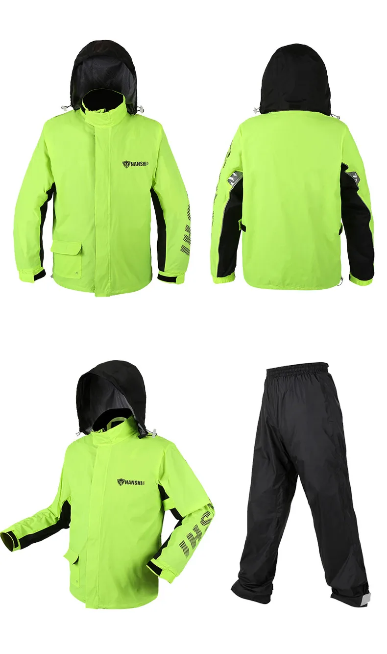 Дождевик комплект плащей уличный спортивный водонепроницаемый дождевик для