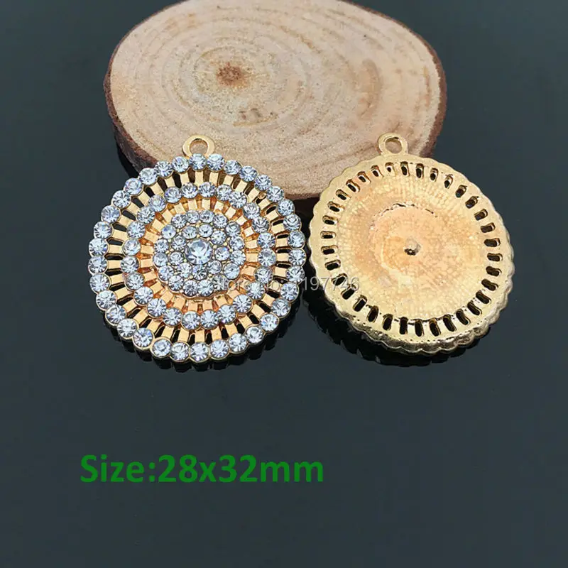 10 шт., круглые подвески из цинкового сплава, 28 х32 мм