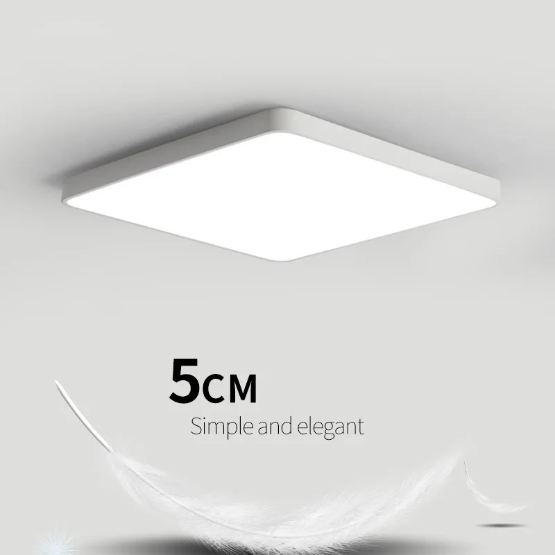 2017 дар ультра-тонкий прямоугольник потолка Освещение светильники
