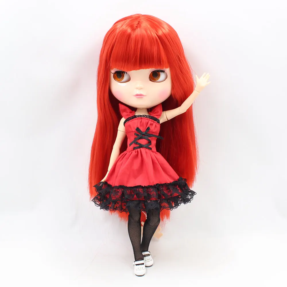 Fortune Days DBS 1/6 BJD кукольная одежда красная юбка Лолиты для Neo DBS куклы 30 см игрушки