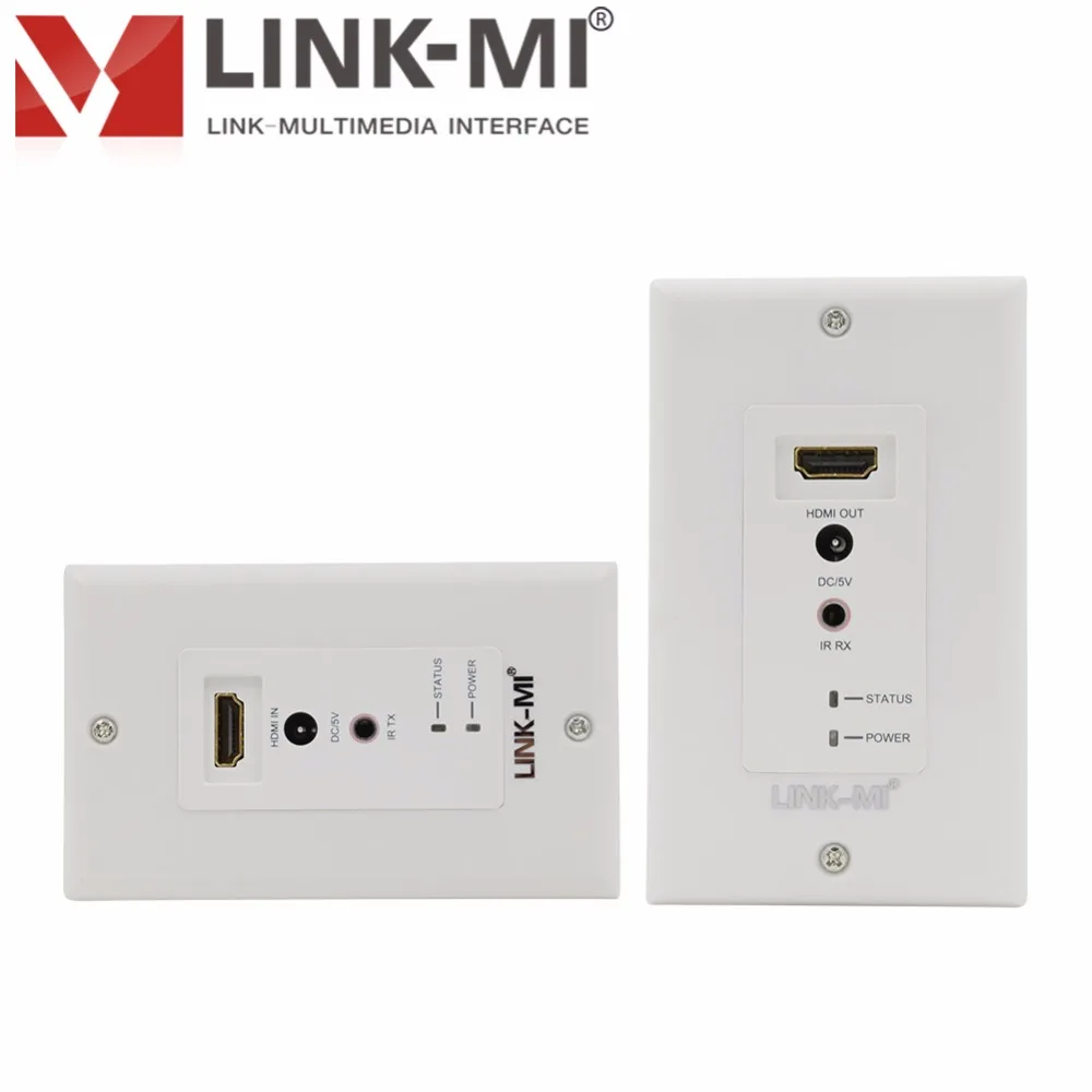 LINK MI 60M Wallplate HDMI Extender over Single Cat5e/6 с ИК 1080p 3D видео для Северной Америки стандарт