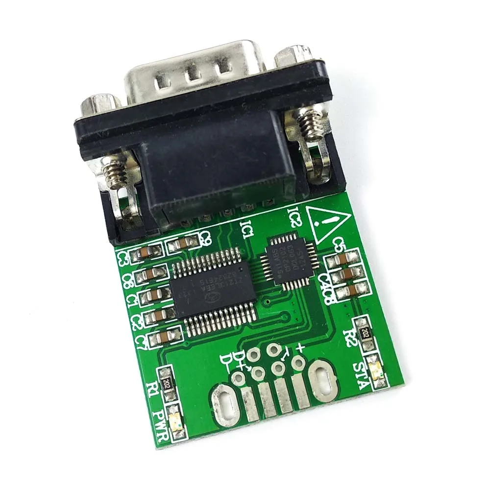 Кабель переходник с usb типа b на rs232 db9 BF cp2102 silabs pcba|Компьютерные кабели и разъемы| |