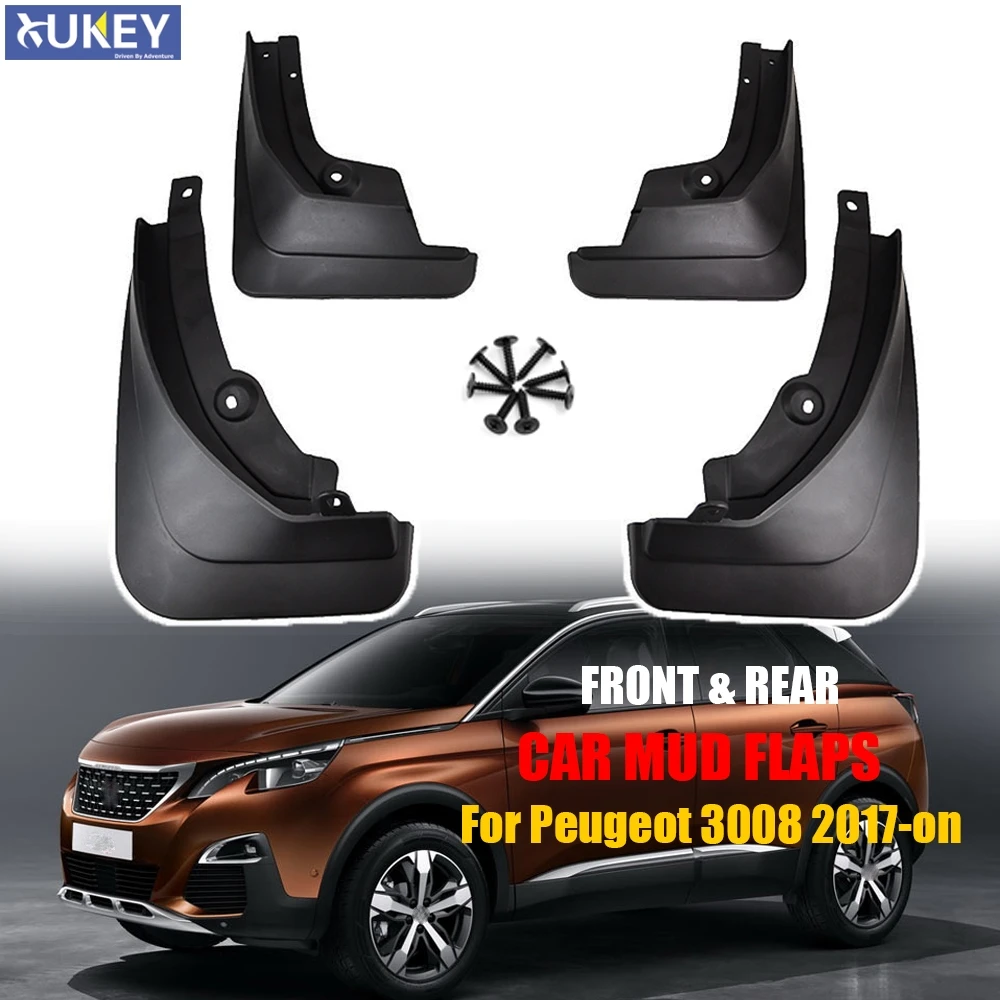 Для Peugeot 3008 Mk2 GT 2017 2018 2019 4 шт./компл. формованные Брызговики от грязи-спереди |