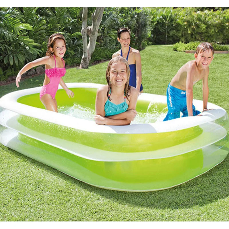 262*175*56 см круглый надувной бассейн Piscine Gonflable семейный надувная ванна с насосом |