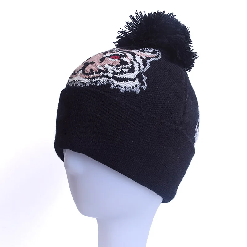 XJHOOOO Мода 2018 осень Для женщин зимние Шапки Skullies &amp шапочки для дам с рисунком