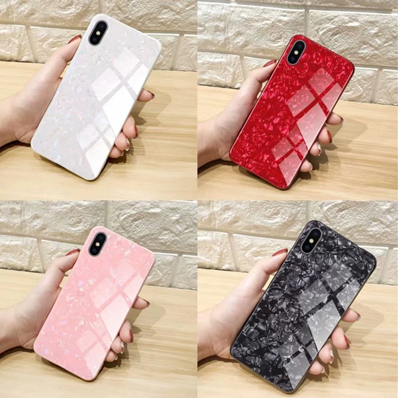 for iphone XS Max X Glass Case XR 5.8 6.1 6.5 Tempered Back Apple 8 7 6 6s Plus Shell |