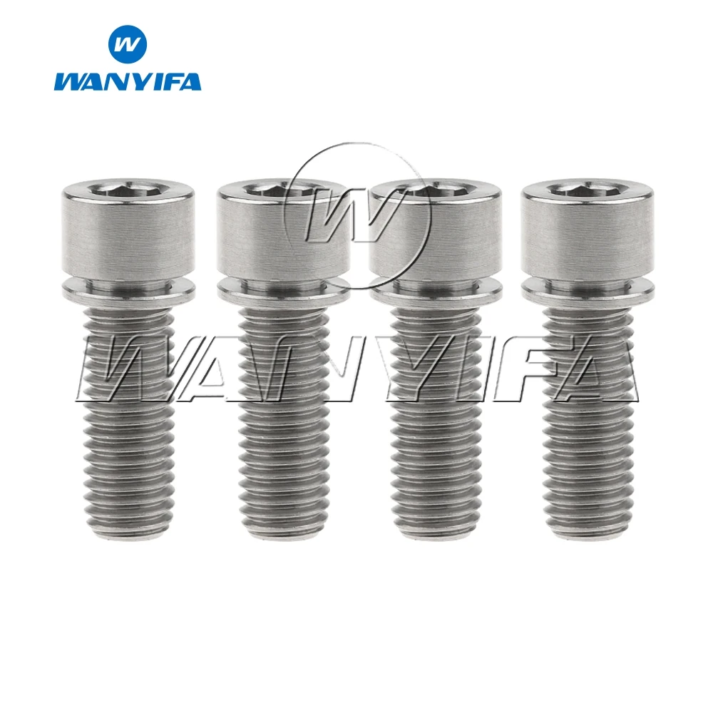 Титановый &quotWanyifa&quot Болт M7x20mm с шайбами для велосипеда велосипедный вынос руля к