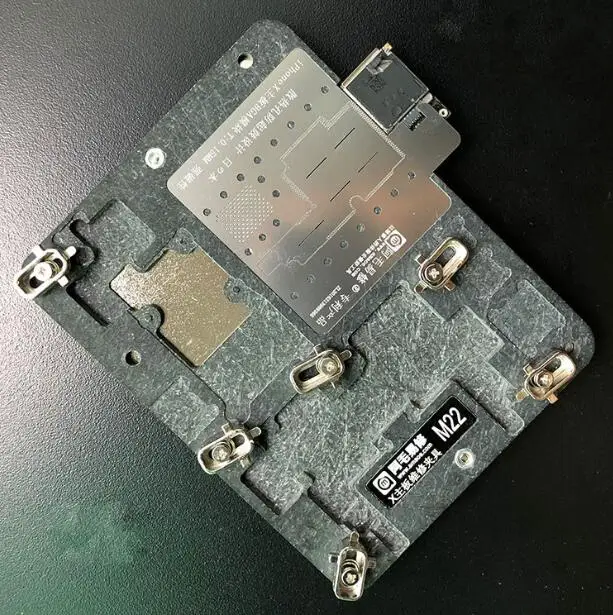 M22 with BGA Stencil Для iPhone X материнская плата PCB ремонт Держатель олова платформа среднего Слои рамка Шаблон трафарет для припоя BGA трафарет M21 M22 - Цвет: M22 with BGA Stencil