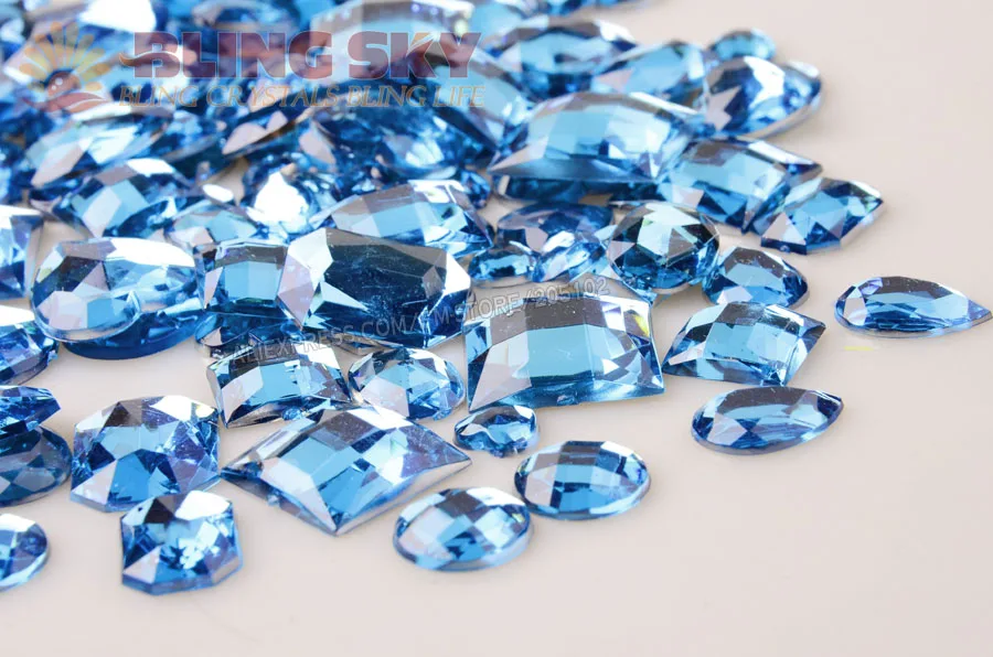 Стразы стразы с плоской задней поверхностью акриловые большие кристаллы без