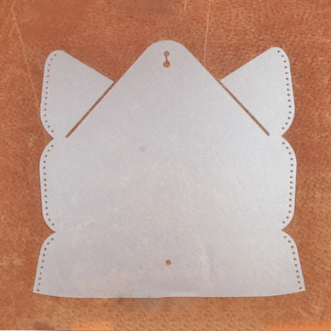 Сделай сам кожаная стеклянная коробка пвх шаблон кожаные аксессуары для