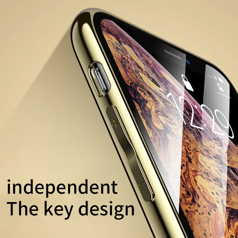 Защитные зеркальные чехлы с леопардовым принтом для iPhone X Xs Max Xr 6 7 8 Plus прозрачный