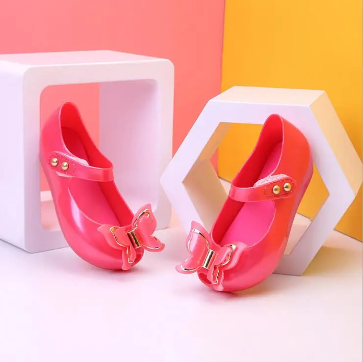 Style 3 Melissa/Новинка; сандалии для маленьких девочек с трехмерным бантом; нескользящая обувь на мягкой подошве; детская обувь; пляжная обувь; обувь для девочек - Цвет: Style 3