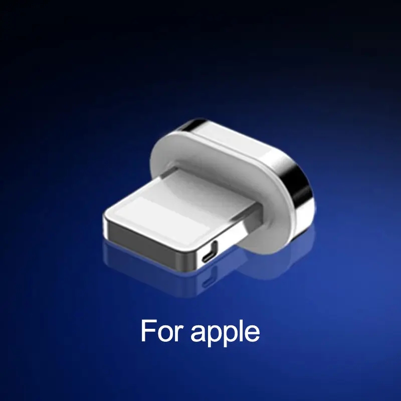 For iPhone Plug Магнитный usb-кабель для передачи данных 3 a, 1 м, 2 м, для iPhone X, XS, XS, MAX, светодиодный, mi, cro, USB, быстрое зарядное устройство, type-C, кабель для huawei, samsung Xiaomi mi 9 - Цвет: For iPhone Plug