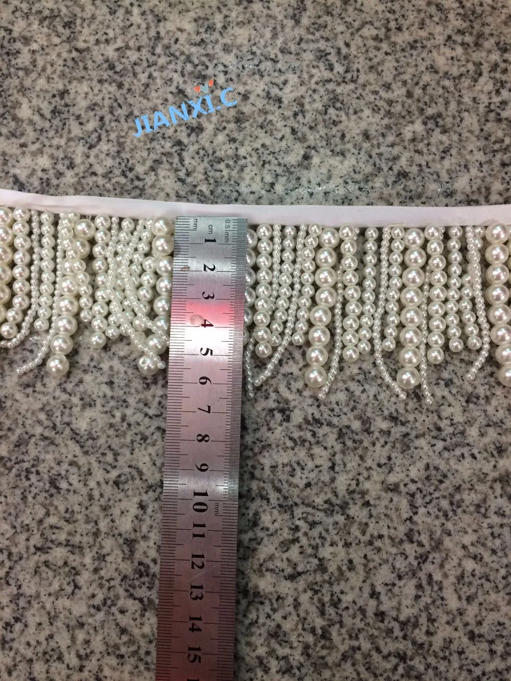 Бусины 10 ярдов бусины с бахромой лучшее качество 5-6 см для украшения платья |