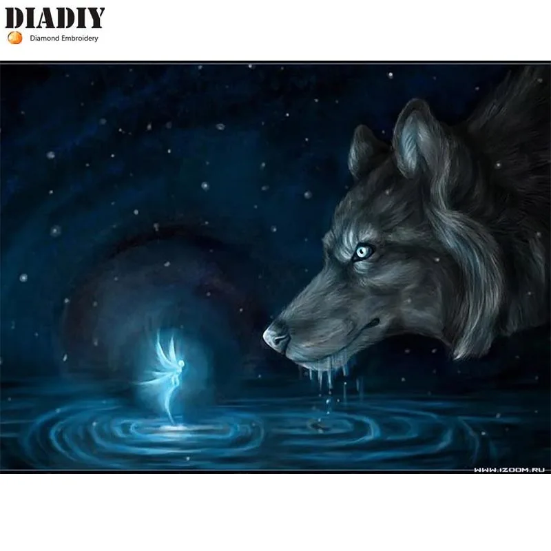 Набор для алмазной вышивки DIADIY 3D сделай сам крестиком мозаика из волков и эльфов