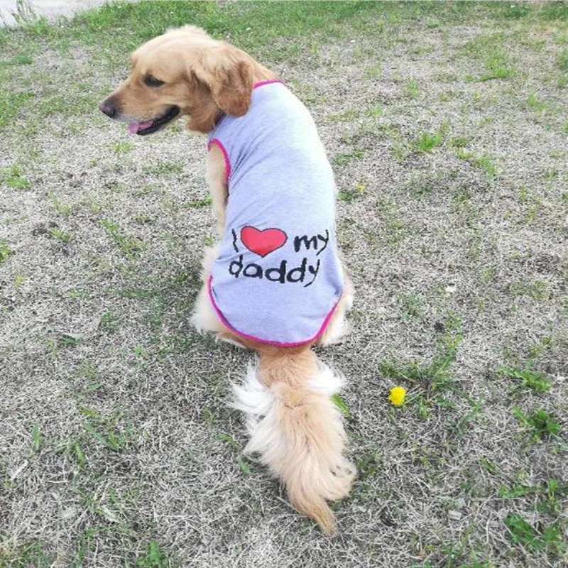 Летняя одежда для собак легкая дышащая домашних животных золотой ретривер