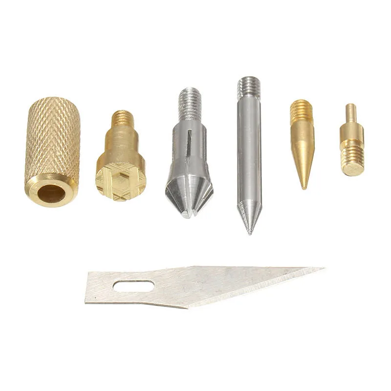 

9pcs Wood Burning Pen with Extra Tips Craft and Hobby Tool Kit Wood Working Tools