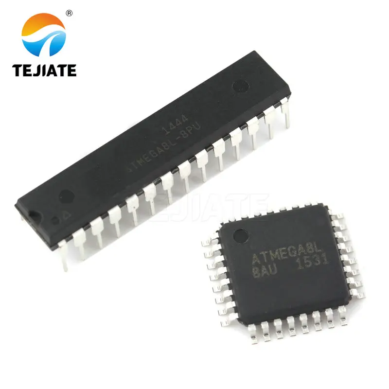 2 шт./лот ATMEGA8L 8AU ATMEGA8 AU LQFP 32 DIP28 IC|Интегральные схемы| |