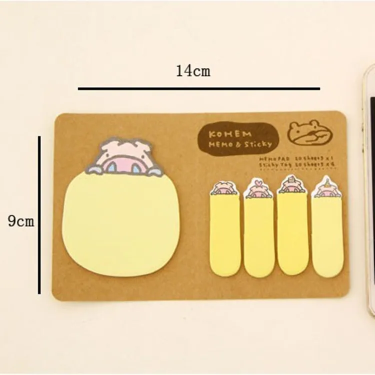 

6 Pcs/lot New Cute Kawaii Animal Korean Rabbit Sheep Stationery Memo Pad Scrapbooking Sticky Notes Book Paper Sticker Bookmark