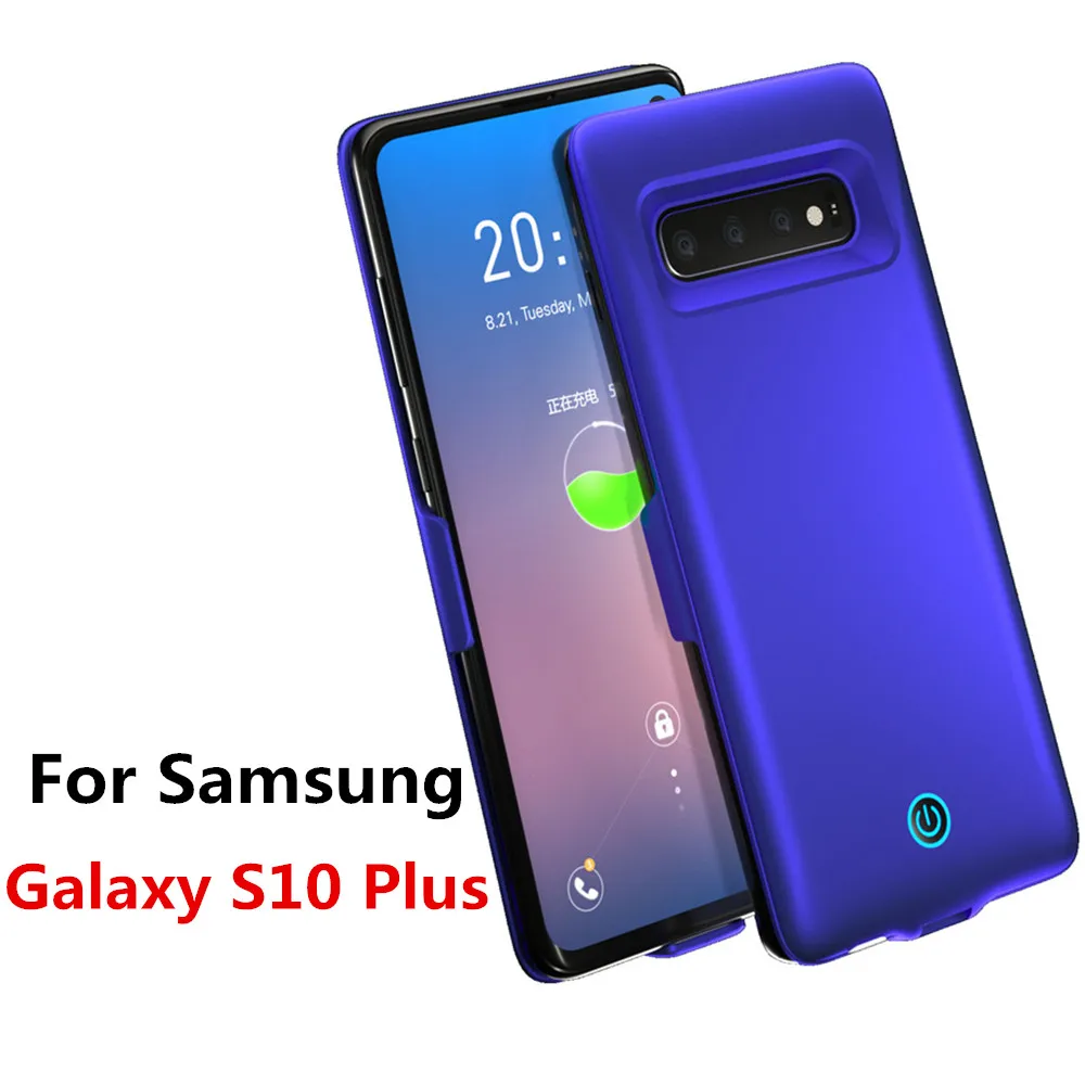 BlueS10 Plus Внешний аккумулятор 7000 мАч для samsung Galaxy S10 Plus, чехол, зарядное устройство, внешний аккумулятор для samsung Galaxy S10 S10E, чехол для аккумулятора - Цвет: BlueS10 Plus
