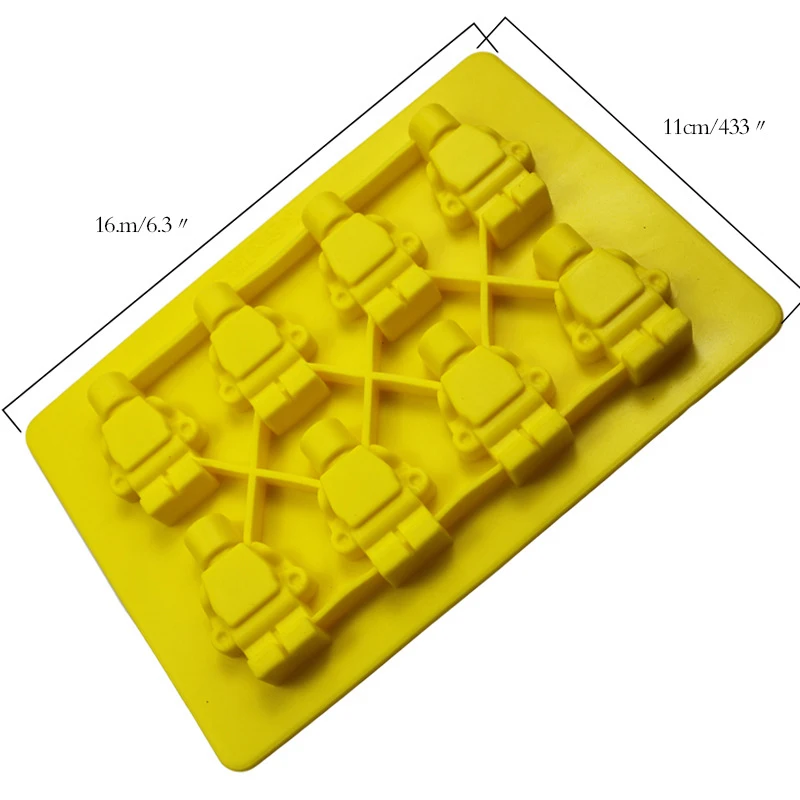 3D Строительные блоки силиконовые формы в виде робота сделай сам поднос для