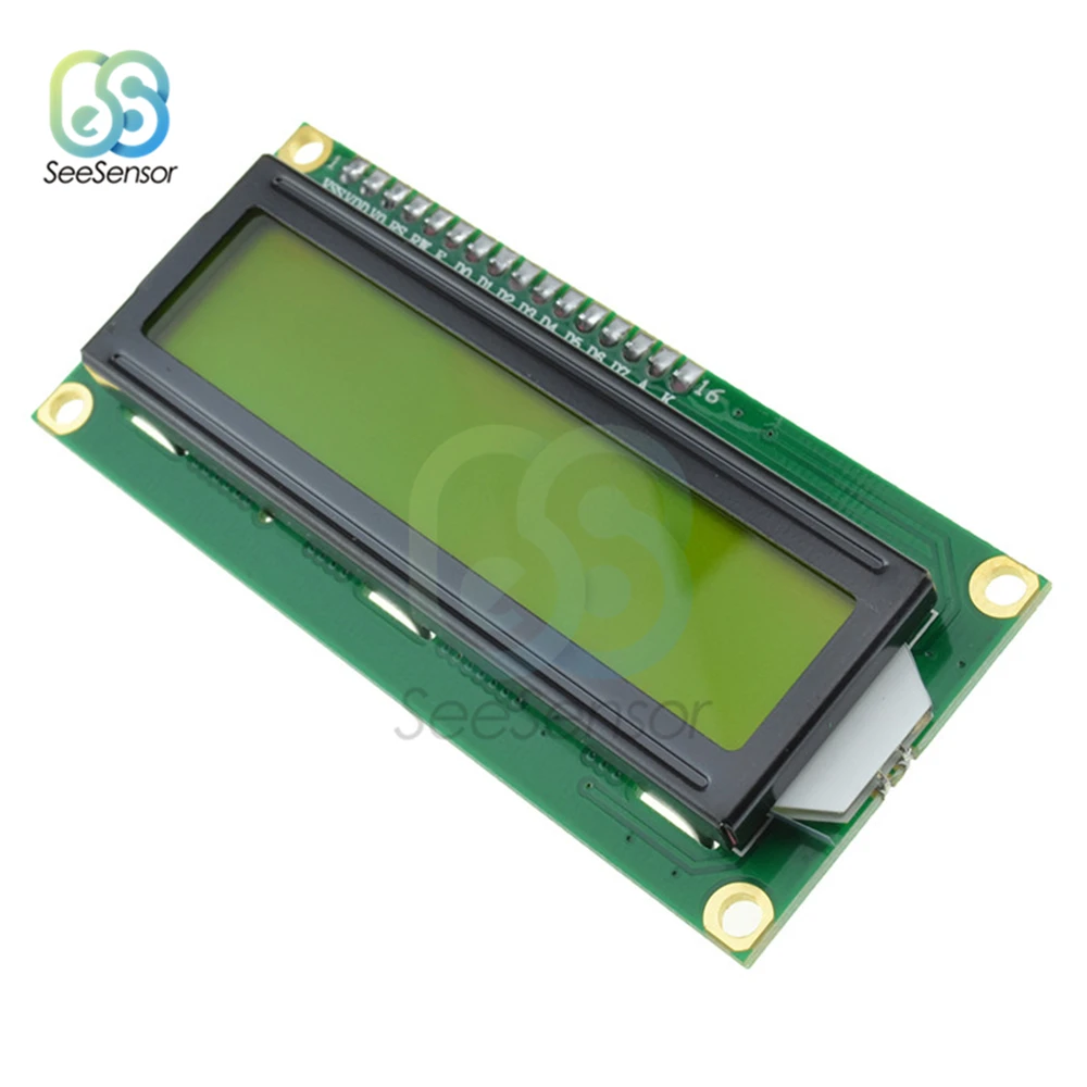 

LCD1602 1602 Module Yellow Screen with IIC/I2C 16x2 Character LCD Display Module for arduino