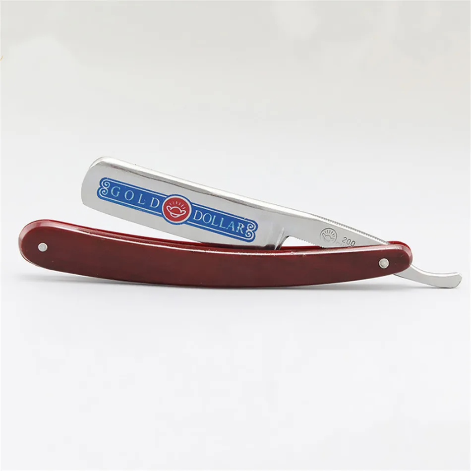 Бритвенный прямой нож для бритья против золотого доллара 200 складной мужчин